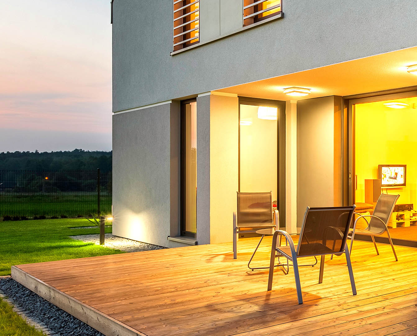 広いバルコニーの写真